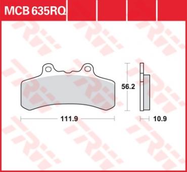 TRW Scheibenbremsbelag MCB635RQ