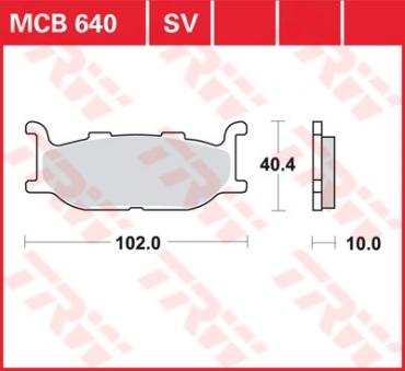 TRW Scheibenbremsbelag MCB640