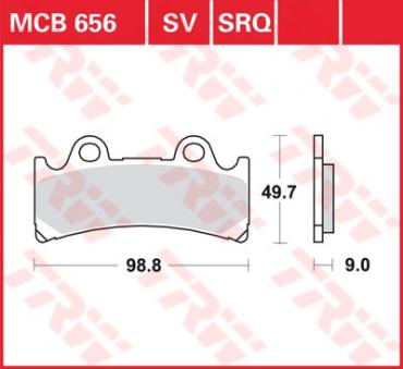 TRW Scheibenbremsbelag MCB656TRQ