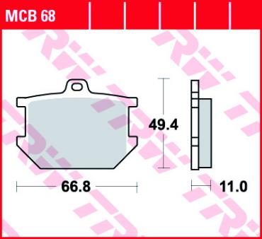 TRW disc brake pads MCB068