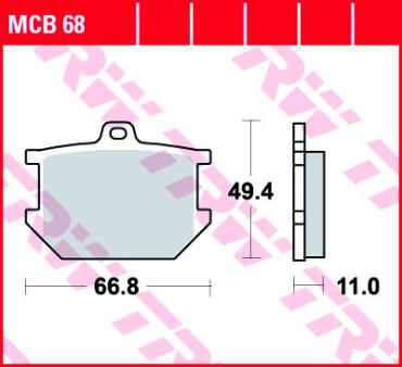 TRW Scheibenbremsbelag MCB068