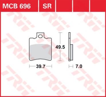 TRW Scheibenbremsbelag MCB696SR