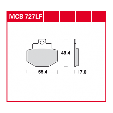 TRW disc brake pads MCB727
