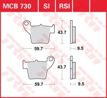 TRW Scheibenbremsbelag MCB730RSI