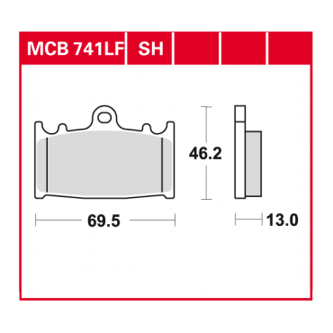 TRW disc brake pads MCB741