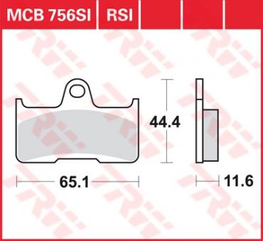 TRW Scheibenbremsbelag MCB756SI