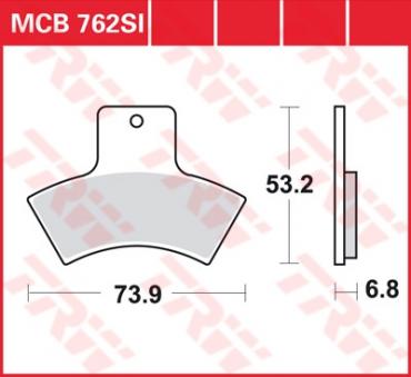 TRW Scheibenbremsbelag MCB762SI