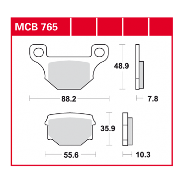 TRW Scheibenbremsbelag MCB765