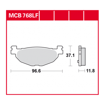 TRW Scheibenbremsbelag MCB768