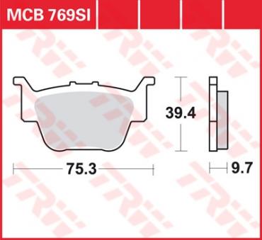 TRW Scheibenbremsbelag MCB769SI