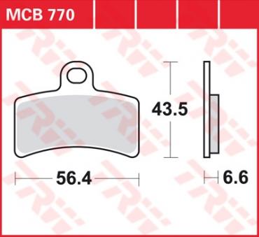 TRW Scheibenbremsbelag MCB770