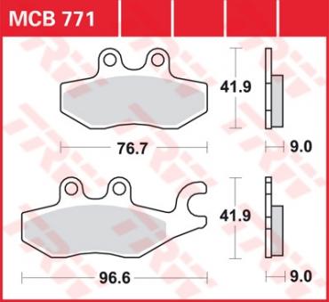 TRW Scheibenbremsbelag MCB771