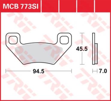 TRW Scheibenbremsbelag MCB773SI