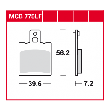 TRW Scheibenbremsbelag MCB775