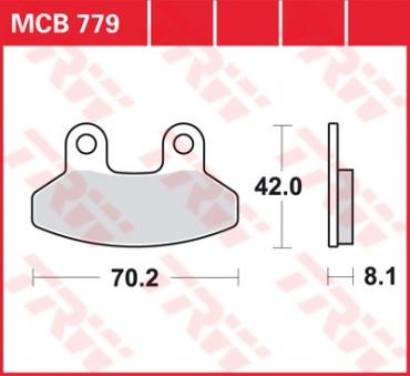 TRW Scheibenbremsbelag MCB779