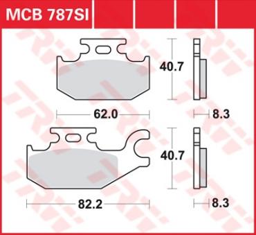 TRW Scheibenbremsbelag MCB787SI