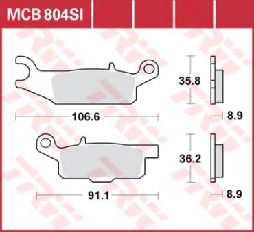 TRW Scheibenbremsbelag MCB804SI