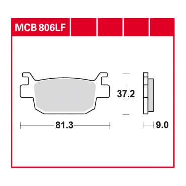 TRW Scheibenbremsbelag MCB806