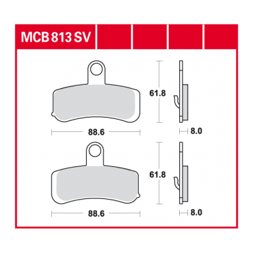 TRW Scheibenbremsbelag MCB813SV