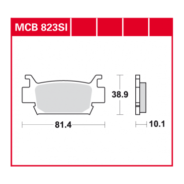 TRW Scheibenbremsbelag MCB823SI