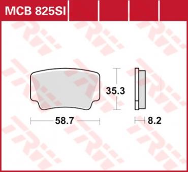 TRW Scheibenbremsbelag MCB825SI