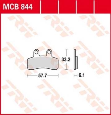 TRW Scheibenbremsbelag MCB844