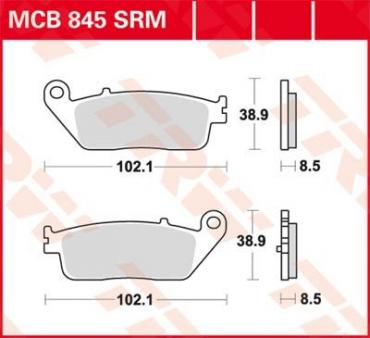 TRW Scheibenbremsbelag MCB845SRM