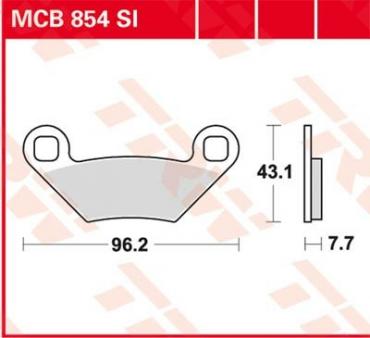 TRW Scheibenbremsbelag MCB854SI