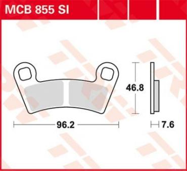 TRW Scheibenbremsbelag MCB855SI