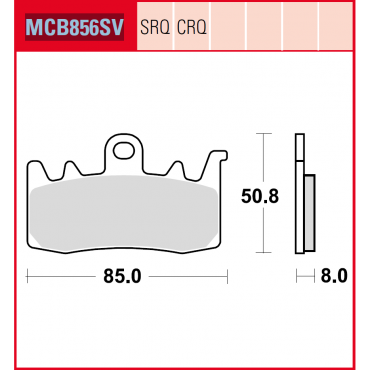 TRW Scheibenbremsbelag MCB856SV