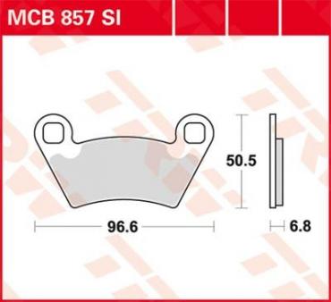 TRW Scheibenbremsbelag MCB857SI