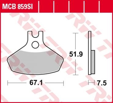 TRW Scheibenbremsbelag MCB859SI