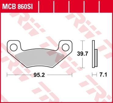 TRW Scheibenbremsbelag MCB860SI