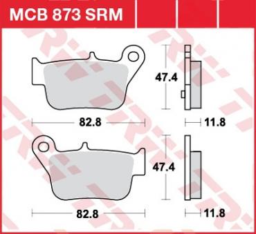 TRW Scheibenbremsbelag MCB873SRM