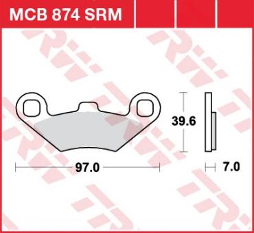 TRW Scheibenbremsbelag MCB874SRM