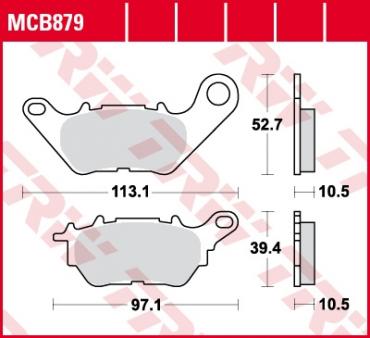 TRW Scheibenbremsbelag MCB879