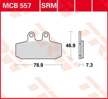 TRW Scheibenbremsbelag MCB557SRM