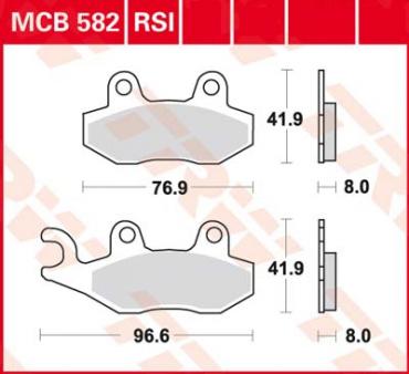 TRW Scheibenbremsbelag MCB582SRM