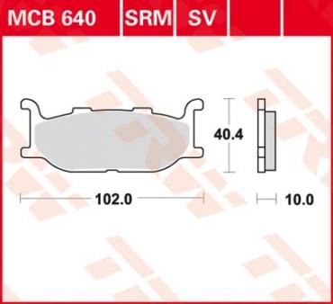 TRW Scheibenbremsbelag MCB640SRM