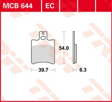 TRW Scheibenbremsbelag MCB644EC