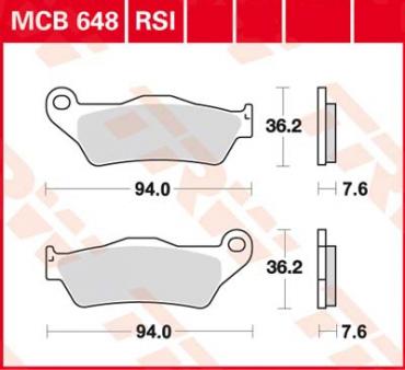 TRW Scheibenbremsbelag MCB648SRM