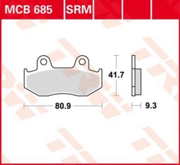 TRW Scheibenbremsbelag MCB685SRM