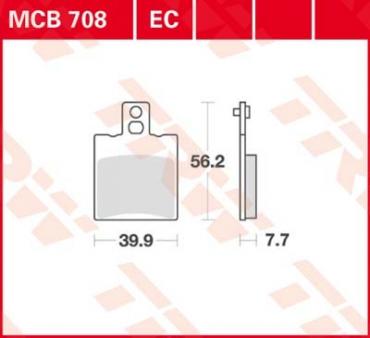 TRW Scheibenbremsbelag MCB708EC