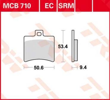 TRW disc brake pads MCB710SRM