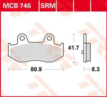 TRW disc brake pads MCB746SRM