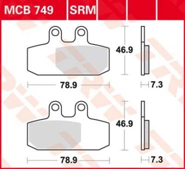 TRW Scheibenbremsbelag MCB749SRM