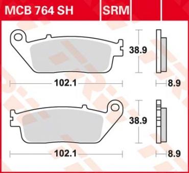 TRW Scheibenbremsbelag MCB764SRM