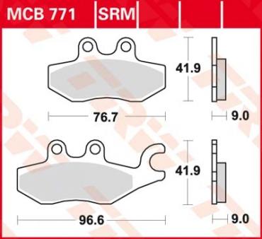 TRW Scheibenbremsbelag MCB771SRM