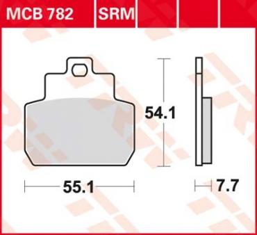 TRW Scheibenbremsbelag MCB782SRM