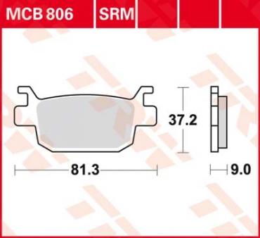 TRW Scheibenbremsbelag MCB806SRM